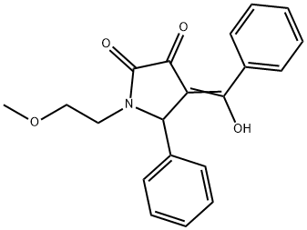 671767-82-1 (4E)-4-[hydroxy(phenyl)methylidene]-1-(2-methoxyethyl)-5-phenylpyrrolidine-2,3-dione