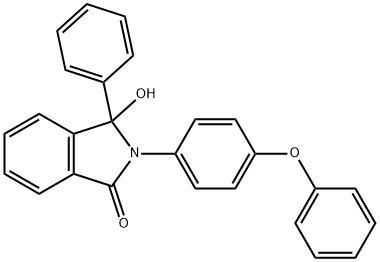 3-hydroxy-2-(4-phenoxyphenyl)-3-phenylisoindol-1-one Struktur