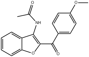 N-[2-(4-methoxybenzoyl)-1-benzofuran-3-yl]acetamide Structure