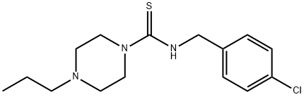N-[(4-chlorophenyl)methyl]-4-propylpiperazine-1-carbothioamide|