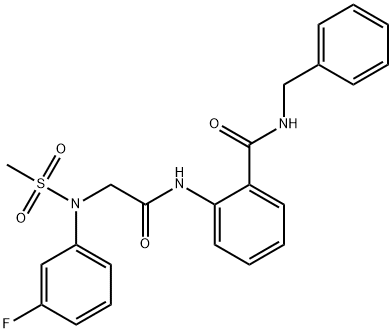 761409-01-2 N-benzyl-2-[[2-(3-fluoro-N-methylsulfonylanilino)acetyl]amino]benzamide
