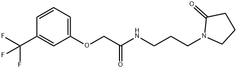 N-[3-(2-oxopyrrolidin-1-yl)propyl]-2-[3-(trifluoromethyl)phenoxy]acetamide Structure