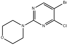 4-(5-bromo-4-chloropyrimidin-2-yl)morpholine Struktur