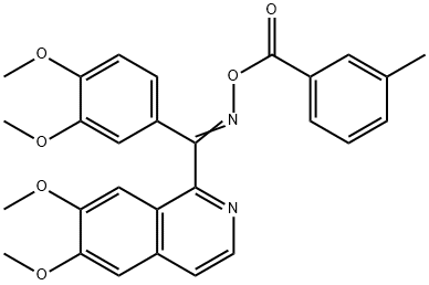 858752-09-7 [(Z)-[(6,7-dimethoxyisoquinolin-1-yl)-(3,4-dimethoxyphenyl)methylidene]amino] 3-methylbenzoate