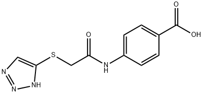 4-[[2-(2H-triazol-4-ylsulfanyl)acetyl]amino]benzoic acid Structure