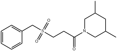 3-benzylsulfonyl-1-(3,5-dimethylpiperidin-1-yl)propan-1-one Structure