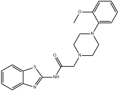 N-(1,3-benzothiazol-2-yl)-2-[4-(2-methoxyphenyl)piperazin-1-yl]acetamide Struktur