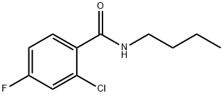 N-butyl-2-chloro-4-fluorobenzamide Struktur