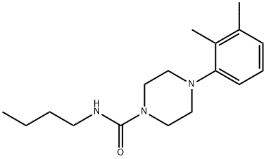 N-butyl-4-(2,3-dimethylphenyl)piperazine-1-carboxamide Struktur