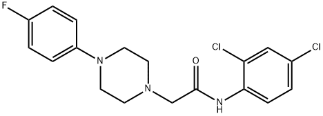 N-(2,4-dichlorophenyl)-2-[4-(4-fluorophenyl)piperazin-1-yl]acetamide Structure