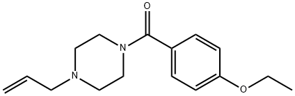 (4-ethoxyphenyl)-(4-prop-2-enylpiperazin-1-yl)methanone Struktur