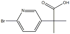 2-(6-Bromo-3-pyridinyl)-2-methylpropanoic acid 结构式