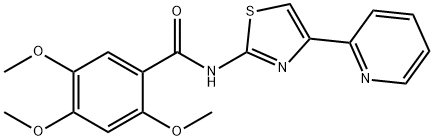 2,4,5-trimethoxy-N-(4-pyridin-2-yl-1,3-thiazol-2-yl)benzamide