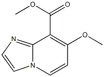 7-Methoxy-imidazo[1,2-a]pyridine-8-carboxylic acid methyl ester Struktur