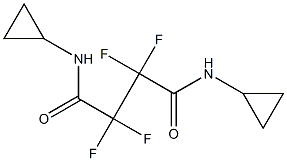 N,N'-dicyclopropyl-2,2,3,3-tetrafluorobutanediamide Structure