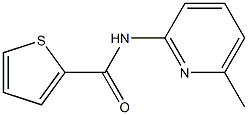 N-(6-methylpyridin-2-yl)thiophene-2-carboxamide Struktur