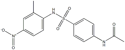 N-[4-[(2-methyl-4-nitrophenyl)sulfamoyl]phenyl]acetamide,,结构式
