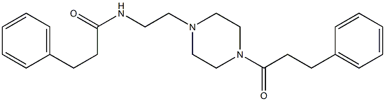 3-phenyl-N-[2-[4-(3-phenylpropanoyl)piperazin-1-yl]ethyl]propanamide