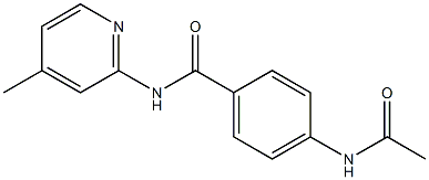 4-acetamido-N-(4-methylpyridin-2-yl)benzamide