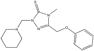 4-methyl-5-(phenoxymethyl)-2-(piperidin-1-ylmethyl)-1,2,4-triazole-3-thione