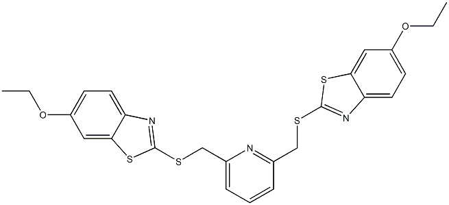 6-ethoxy-2-[[6-[(6-ethoxy-1,3-benzothiazol-2-yl)sulfanylmethyl]pyridin-2-yl]methylsulfanyl]-1,3-benzothiazole