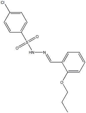 4-chloro-N-[(E)-(2-propoxyphenyl)methylideneamino]benzenesulfonamide|