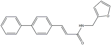 (E)-N-(furan-2-ylmethyl)-3-(4-phenylphenyl)prop-2-enamide