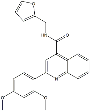 2-(2,4-dimethoxyphenyl)-N-(furan-2-ylmethyl)quinoline-4-carboxamide Structure
