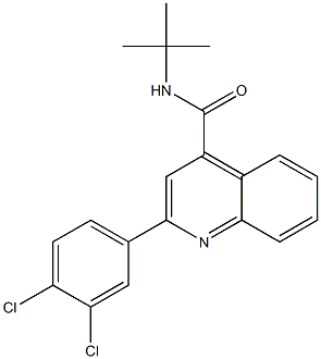 N-tert-butyl-2-(3,4-dichlorophenyl)quinoline-4-carboxamide