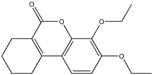3,4-diethoxy-7,8,9,10-tetrahydrobenzo[c]chromen-6-one Structure