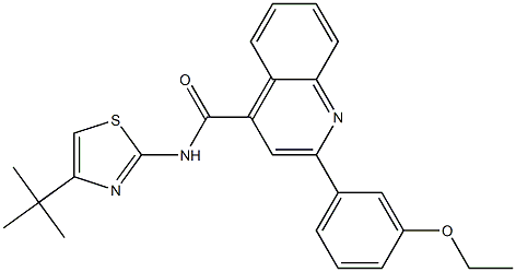 N-(4-tert-butyl-1,3-thiazol-2-yl)-2-(3-ethoxyphenyl)quinoline-4-carboxamide