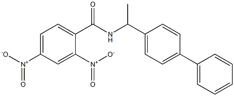 2,4-dinitro-N-[1-(4-phenylphenyl)ethyl]benzamide