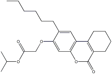  propan-2-yl 2-[(2-hexyl-6-oxo-7,8,9,10-tetrahydrobenzo[c]chromen-3-yl)oxy]acetate