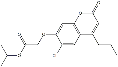 propan-2-yl 2-(6-chloro-2-oxo-4-propylchromen-7-yl)oxyacetate