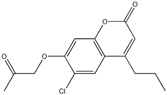 6-chloro-7-(2-oxopropoxy)-4-propylchromen-2-one
