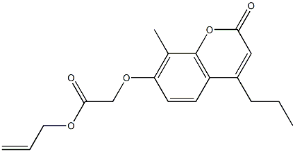prop-2-enyl 2-(8-methyl-2-oxo-4-propylchromen-7-yl)oxyacetate Structure