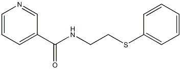 N-(2-phenylsulfanylethyl)pyridine-3-carboxamide Structure