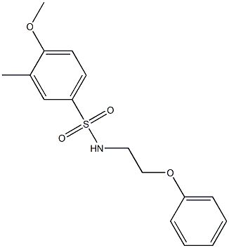 4-methoxy-3-methyl-N-(2-phenoxyethyl)benzenesulfonamide