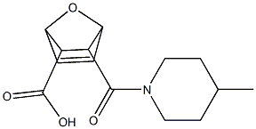 2-(4-methylpiperidine-1-carbonyl)-7-oxabicyclo[2.2.1]hept-5-ene-3-carboxylic acid Structure