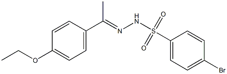  4-bromo-N-[(E)-1-(4-ethoxyphenyl)ethylideneamino]benzenesulfonamide