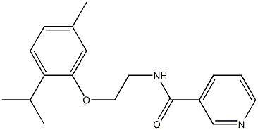 N-[2-(5-methyl-2-propan-2-ylphenoxy)ethyl]pyridine-3-carboxamide