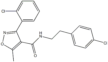 3-(2-chlorophenyl)-N-[2-(4-chlorophenyl)ethyl]-5-methyl-1,2-oxazole-4-carboxamide
