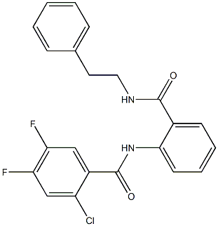 2-chloro-4,5-difluoro-N-[2-(2-phenylethylcarbamoyl)phenyl]benzamide