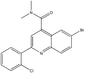 6-bromo-2-(2-chlorophenyl)-N,N-dimethylquinoline-4-carboxamide