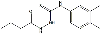  1-(butanoylamino)-3-(3,4-dimethylphenyl)thiourea