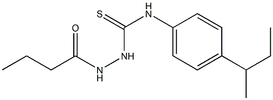  1-(butanoylamino)-3-(4-butan-2-ylphenyl)thiourea
