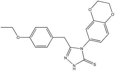 4-(2,3-dihydro-1,4-benzodioxin-6-yl)-3-[(4-ethoxyphenyl)methyl]-1H-1,2,4-triazole-5-thione