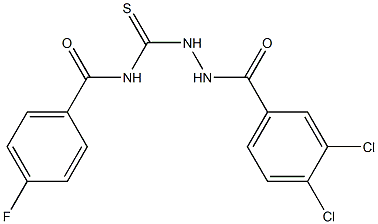 N-[[(3,4-dichlorobenzoyl)amino]carbamothioyl]-4-fluorobenzamide|