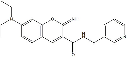 7-(diethylamino)-2-imino-N-(pyridin-3-ylmethyl)chromene-3-carboxamide