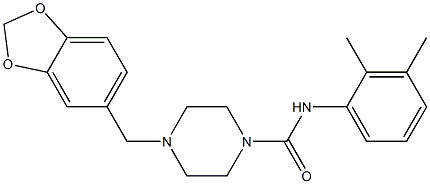 4-(1,3-benzodioxol-5-ylmethyl)-N-(2,3-dimethylphenyl)piperazine-1-carboxamide